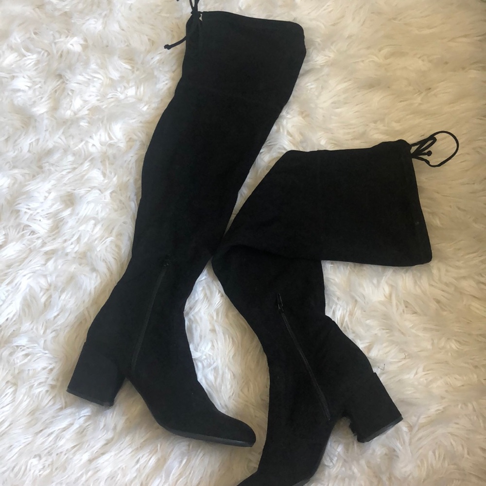 Unisa Suede Thigh High Boots W10